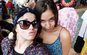 Lisa et une belle grimace de Marion