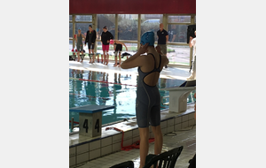 Pauline au départ de la finale Junior 1 du 50 Pap